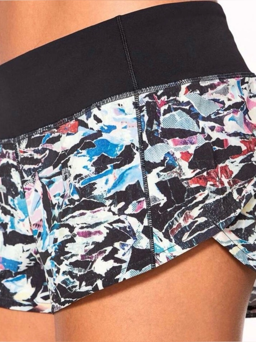 Lululemon | Womens Speed Up Short 2.5 Culture Clash Multi Black Running Athletic